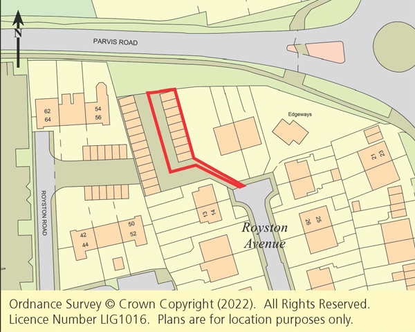 Lot: 157 - NINE VACANT FREEHOLD GARAGES IN A BLOCK - 